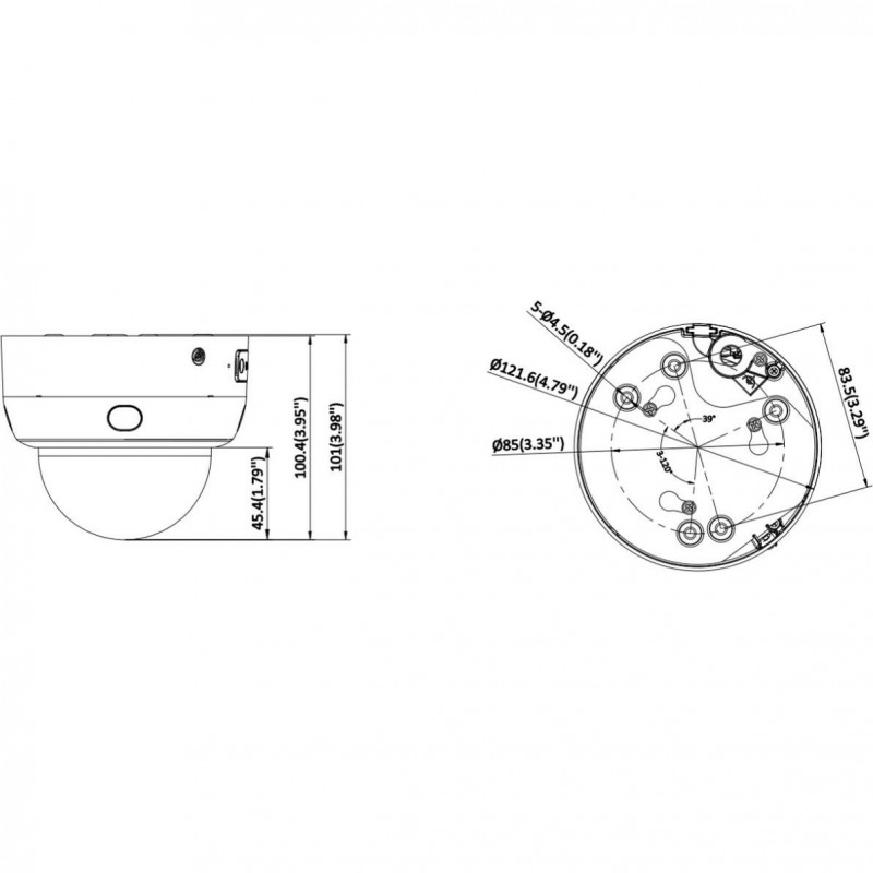 Hikvision DS-2CD2143G2-LIPTRZS2UY(2.8/4) Must kuppelkaamera 4MP EasyIP 2.0 turvakaamera