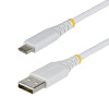 StarTech punutud USB 2.0 kaabel USB-A - USB-C, 3 m, 15 W, valge