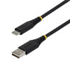 StarTech punutud USB 2.0 kaabel USB-A - USB-C, 3 m, 15 W, must