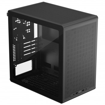 Cooler Master Q300L V3 Micro-ATX Mini Tower arvutikorpus karastatud klaasiga, must