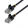 StarTech õhuke Cat6a U/FTP patch-kaabel RJ45, 1 m, must