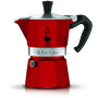 Bialetti Candyland Moka Express 3TZ käsitsi kohvimasin, 150 ml, punane