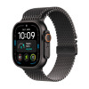 Apple Watch Ultra 4 GPS + Cellular 49mm must titaanist korpus musta titaanist Milanese Loopiga - L