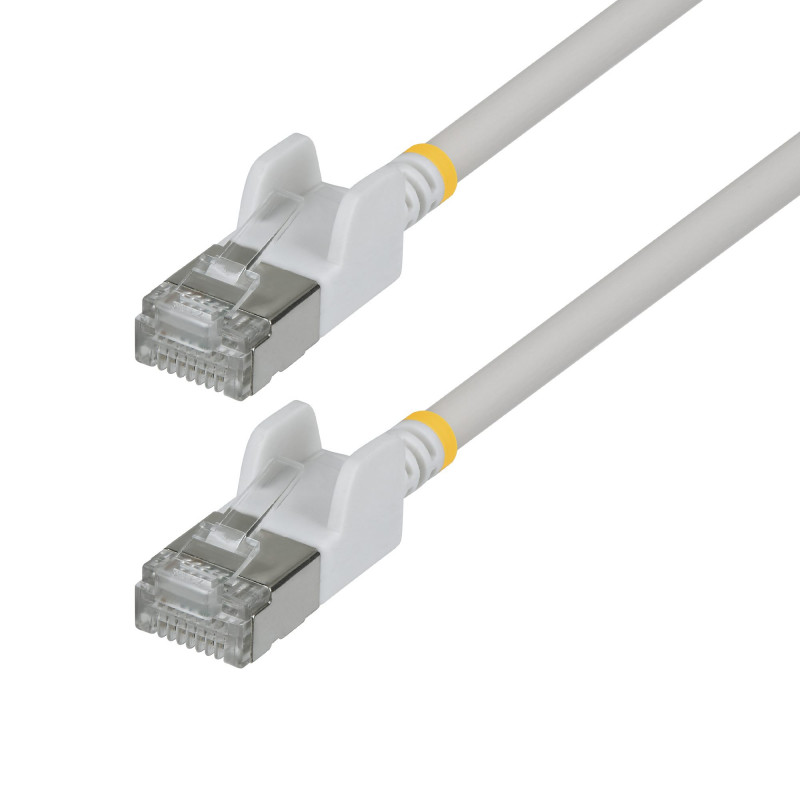StarTech Õhuke Cat6a U/FTP Patch-kaabel RJ45, 0,15 m, Valge