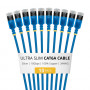 StarTech.com õhuke Cat6a U/FTP patch-kaabel RJ45, 0,3 m, sinine, 10-pakk