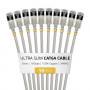 StarTech.com Slim Cat6a U/FTP Patch Cable RJ45, 0,3 m, Hall, 10-Pack