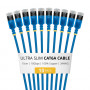 StarTech.com õhuke Cat6a U/FTP patch-kaabel RJ45, 0,15 m, sinine, 10-pakk