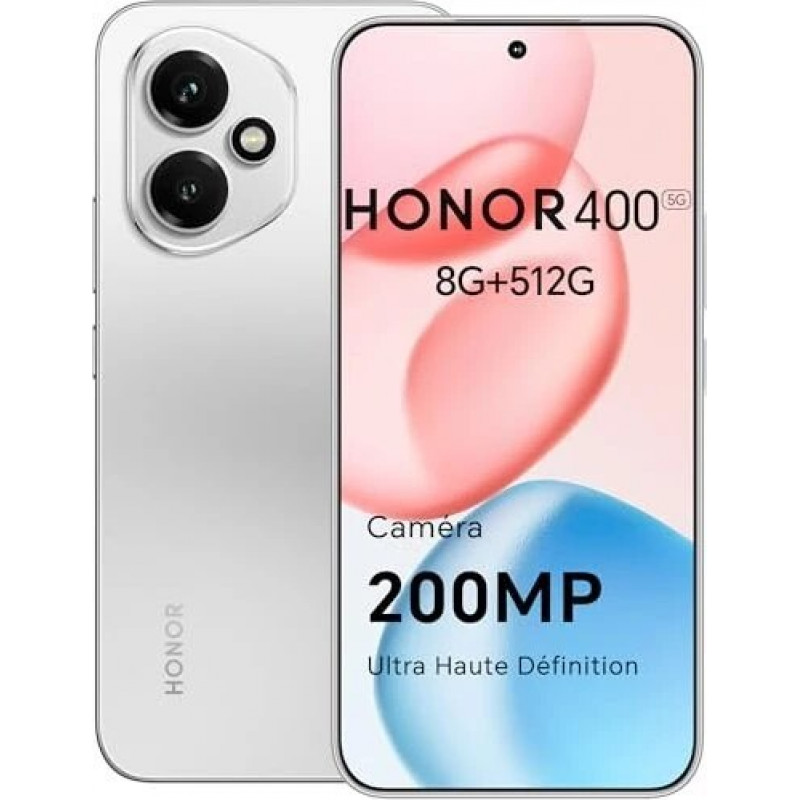 Nutitelefon Honor 400 5G Dual SIM 8GB RAM 512GB - Meteor Silver