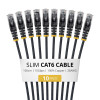 StarTech.com Õhuke Cat6 U/UTP patch-kaabel RJ45, 1 m, must, 10-pakk