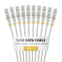 StarTech.com Õhuke Cat6 U/UTP paigalduskaabel RJ45, 1 m, hall, 10-pakk