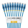 StarTech.com Õhuke Cat6 U/UTP patch-kaabel RJ45, 0,5 m, sinine, LSZH, 10-pakk