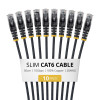 StarTech.com Õhuke Cat6 U/UTP paigalduskaabel RJ45, 0,5 m, must, 10-pakk