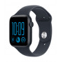 Apple Watch SE 3 GPS 44 mm Midnight alumiiniumkorpus sinise spordirihmaga, S/M