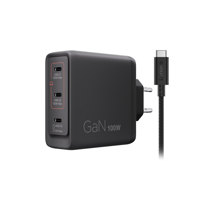 Lenovo mitme pordiga USB-C 100W GaN laadija