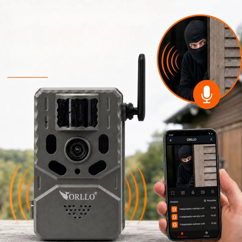 Orllo Huntercam 6 SIM 4G päikesepaneeliga jahikaamera