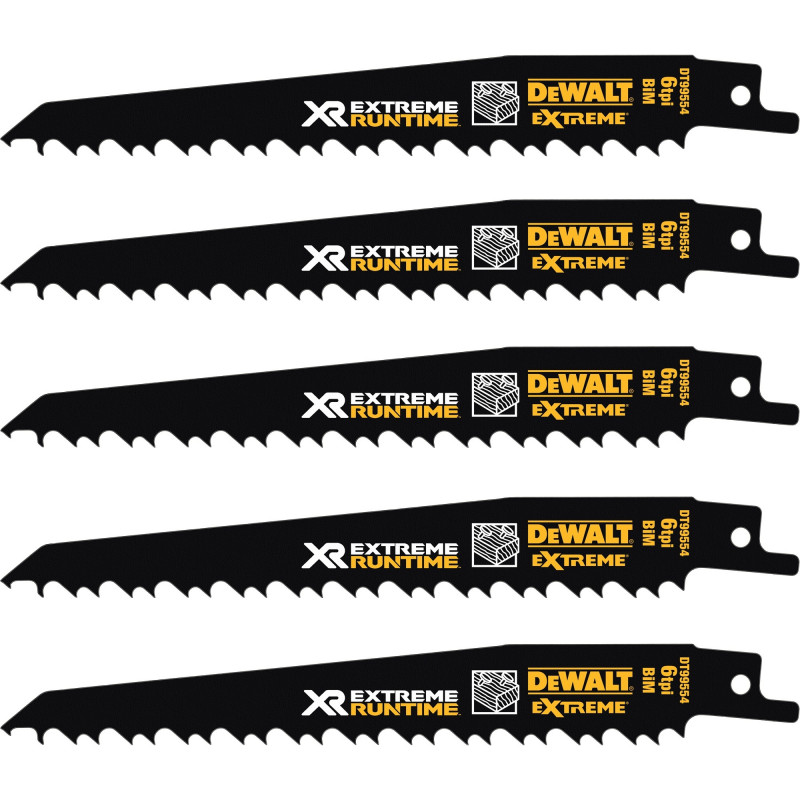 DeWalt Extreme Runtime DT99550-QZ tikksaelehtede komplekt, 13 osa, 152-230 mm