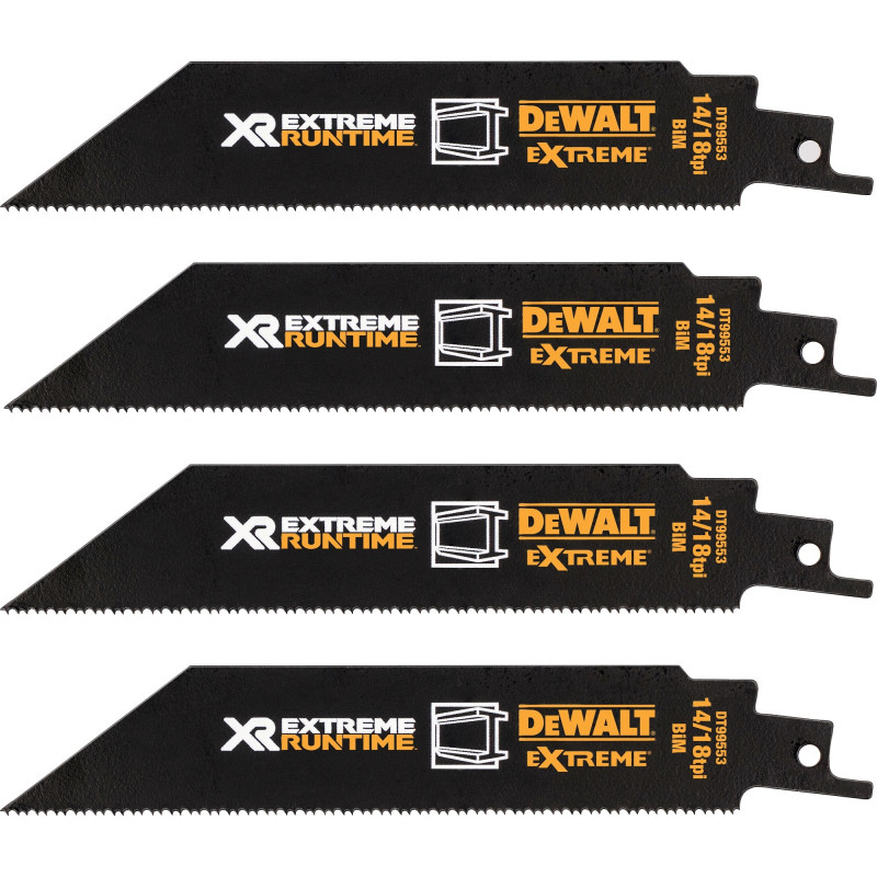 DeWalt Extreme Runtime DT99550-QZ tikksaelehtede komplekt, 13 osa, 152-230 mm