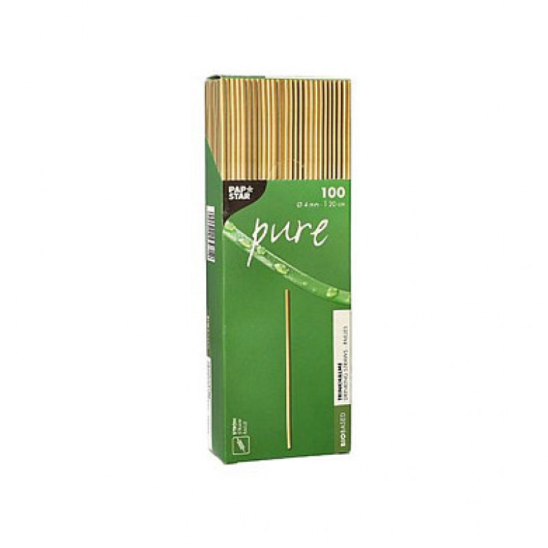 Papstar pure joogikõrred 87702, pruun, 100 tk