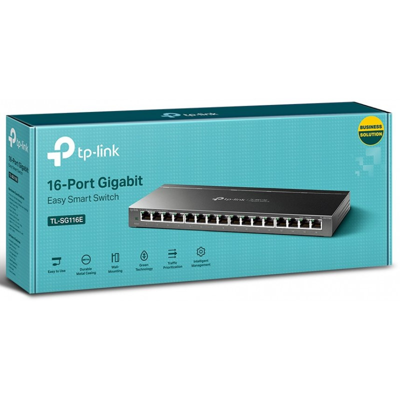 TP-Link TL-SG116E 16-porti gigabitine Easy Smart Switch, V2.4