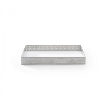 De Buyer Perforeeritud Roostevabast Terasest Ruudukujuline Tartaletivorm, 17,5 cm (3099.23)