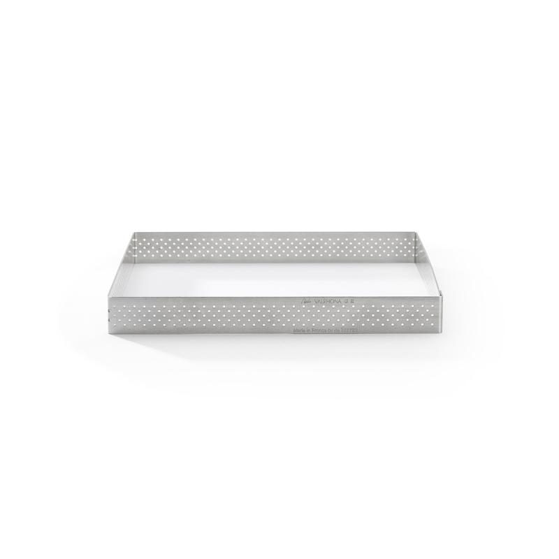 De Buyer Perforeeritud Roostevabast Terasest Ruudukujuline Tartaletivorm, 17,5 cm (3099.23)