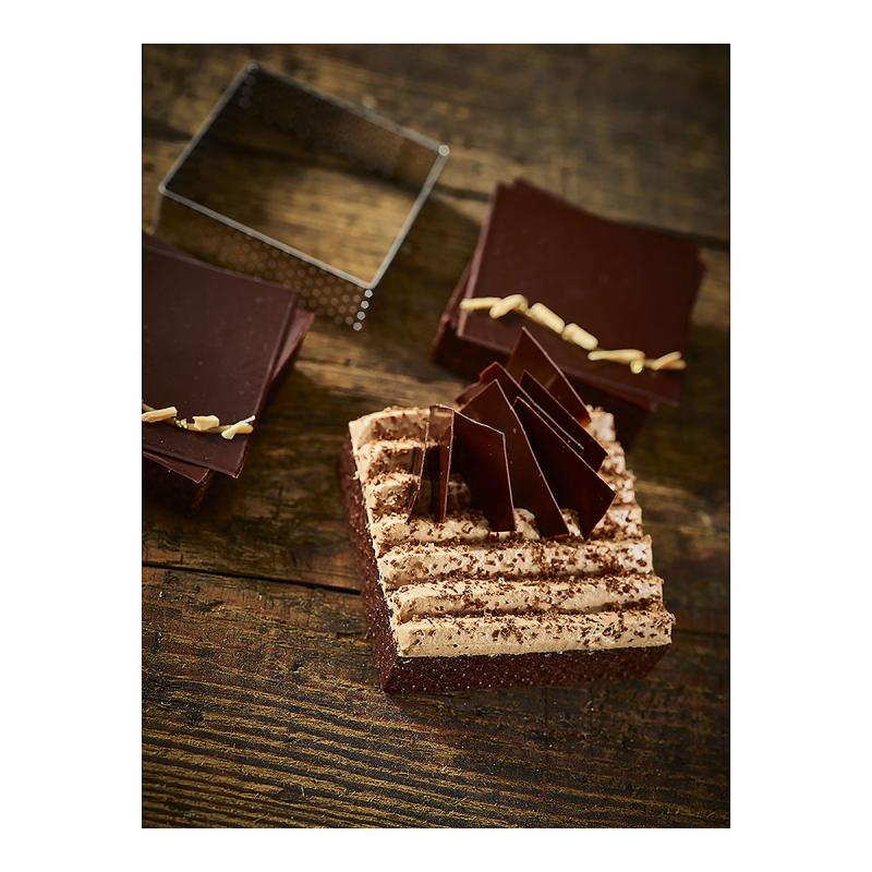 De Buyer Perforeeritud Roostevabast Terasest Ruudukujuline Tordivorm, 7 cm (3099.19)
