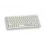 Cherry Slim Line G84-4100 kompaktne klaviatuur, PS/2 + USB, 83 klahvi, saksa paigutus (QWERTZ), helehall