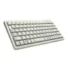 Cherry Slim Line G84-4100 kompaktne klaviatuur, PS/2 + USB, 83 klahvi, saksa paigutus (QWERTZ), helehall