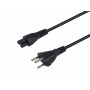 Equip toitekaabel Šveitsi T12 - IEC C5, 1,8 m, must, PVC
