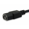 Equip toitekaabel IEC C13 - IEC C14, 1,5 m, must