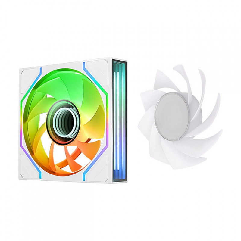 Thermaltake SWAFAN 120 EX INFINITY ARGB Sync Snow 120 mm korpuse ventilaator, valge
