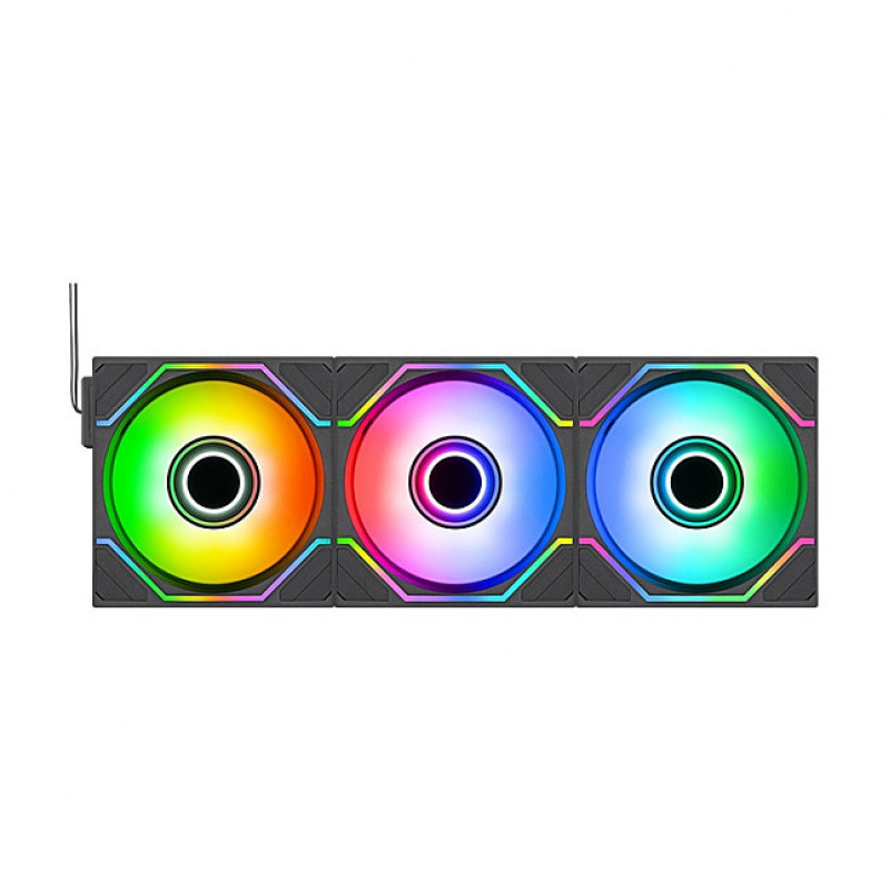 Thermaltake SWAFAN INFINITY EX14 ARGB Sync 140 mm korpuseventilaator, must, 3-pakk