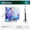 Hisense 43A7S 43 inch QLED 4K VidaaOS 60Hz Dolby Vision IQ 2026 teler