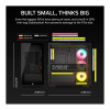 Corsair 2800X RS-R ARGB panoraamklaasiga Micro-ATX arvutikorpus, must
