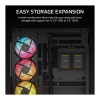 Corsair 2800X RS-R ARGB panoraamklaasiga Micro-ATX arvutikorpus, must