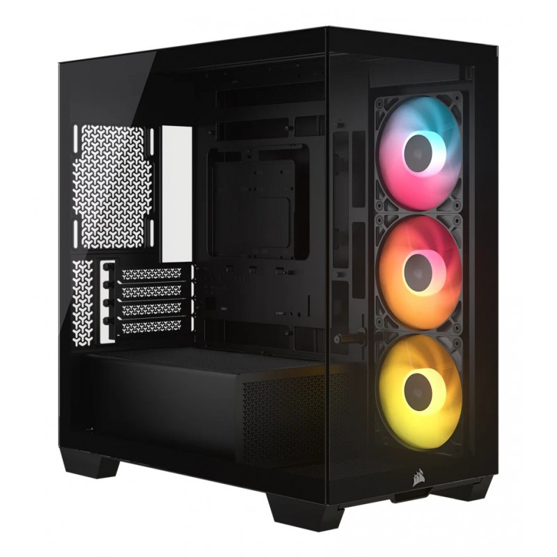 Corsair 2800X RS-R ARGB panoraamklaasiga Micro-ATX arvutikorpus, must