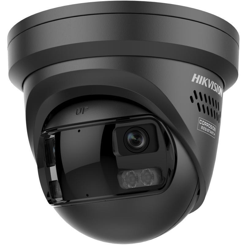 Hikvision DS-2CD2343G2P-LISU/SL 4MP 180° panoraamne kuplikujuline IP-kaamera, must