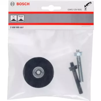 Bosch 2608000857 Aluspadjakene, 50 mm, Quick Lock, must (GWG 12V-50 S Professional jaoks)