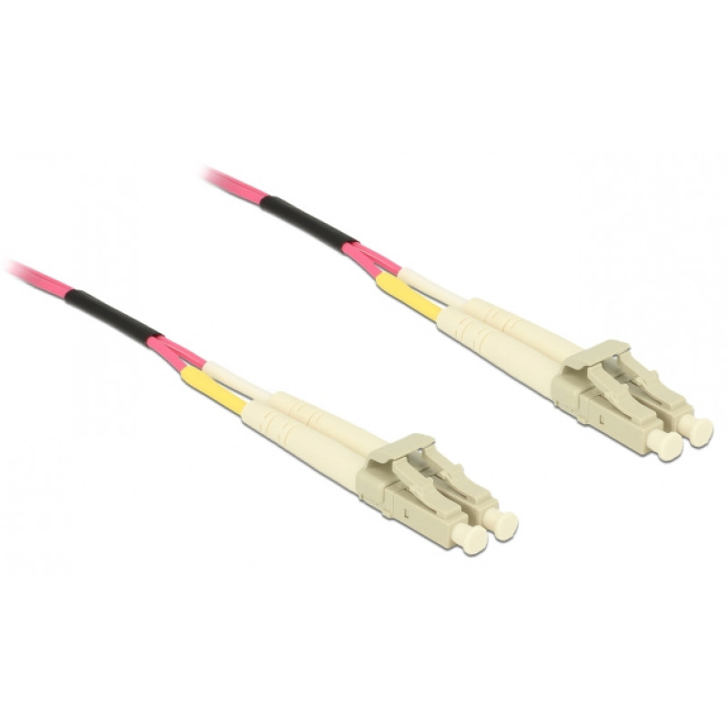 Delock 80156 LC Duplex - LC Duplex mitmemoodiline OM4 valguskaabel, 75 m