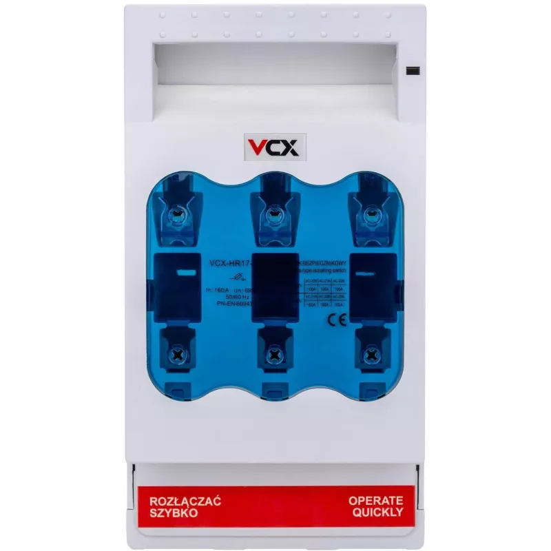 VCX-HR17-160 kaitselüliti-lahklüliti 3P 160A NH00