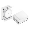 SHARGE Retractable 65 GaN laadija, 65W, 2x USB-C, integreeritud USB-C kaabel - valge
