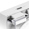 SHARGE Retractable 65 GaN laadija, 65W, 2x USB-C, integreeritud USB-C kaabel - valge