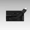 SHARGE sissetõmmatav 65 GaN laadija, 65 W, 2x USB-C, integreeritud USB-C kaabel, must