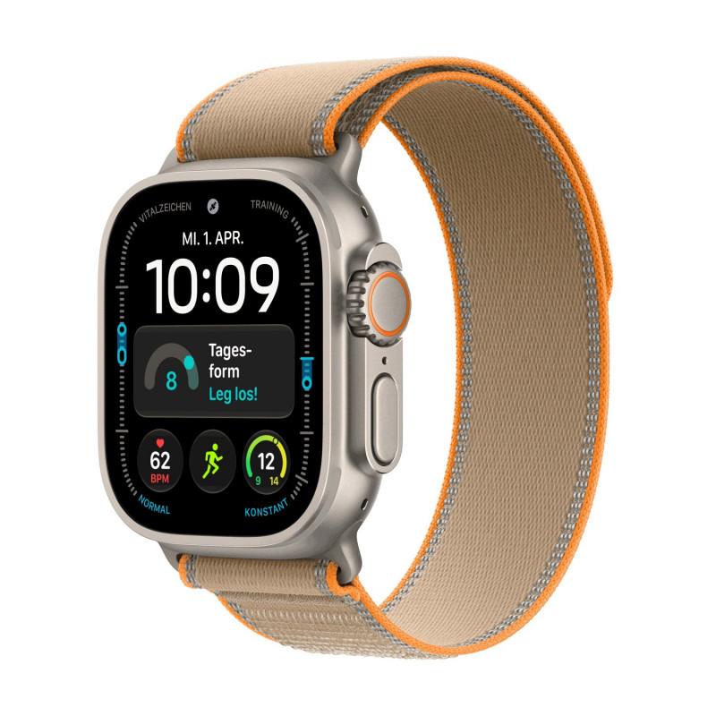 Apple Watch Ultra 4 GPS + Cellular 49 mm Natural titaankorpus liivavärvi Trail Loop rihmaga, M/L