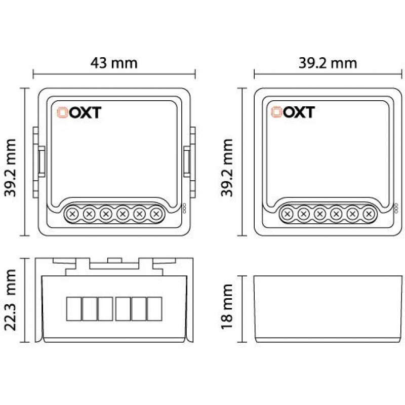OXT T210GL Wi-Fi Tuya garaažiukse moodul, ilma andurita