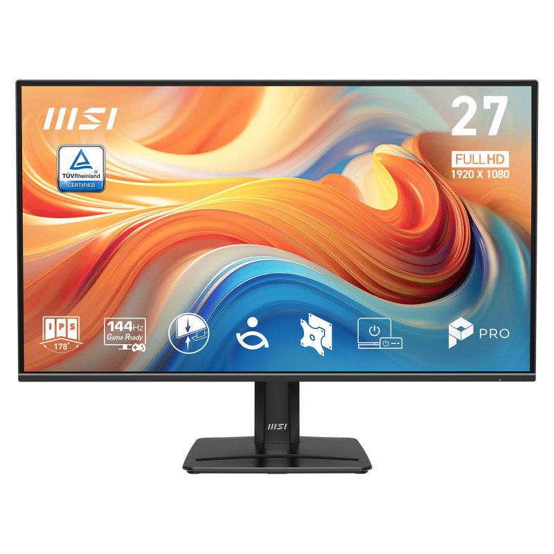MSI 9S6-3PE9CM-001 27 inch (68,6 cm) Full HD IPS 144 Hz HDR monitor, DisplayPort, HDMI, VESA, kõlarid