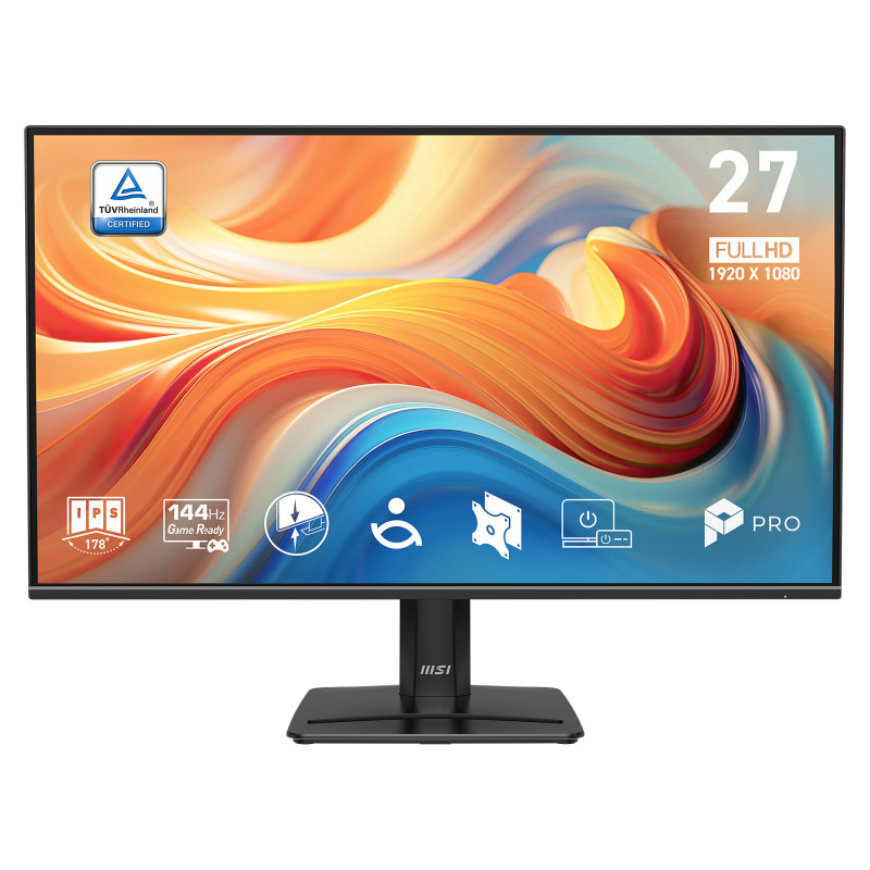 MSI 9S6-3PE9CM-001 27 inch (68,6 cm) Full HD IPS 144 Hz HDR monitor, DisplayPort, HDMI, VESA, kõlarid
