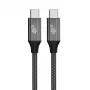 TB põimitud USB 3.2 Gen 2 kaabel USB-C - USB-C, 1 m, 100 W, must