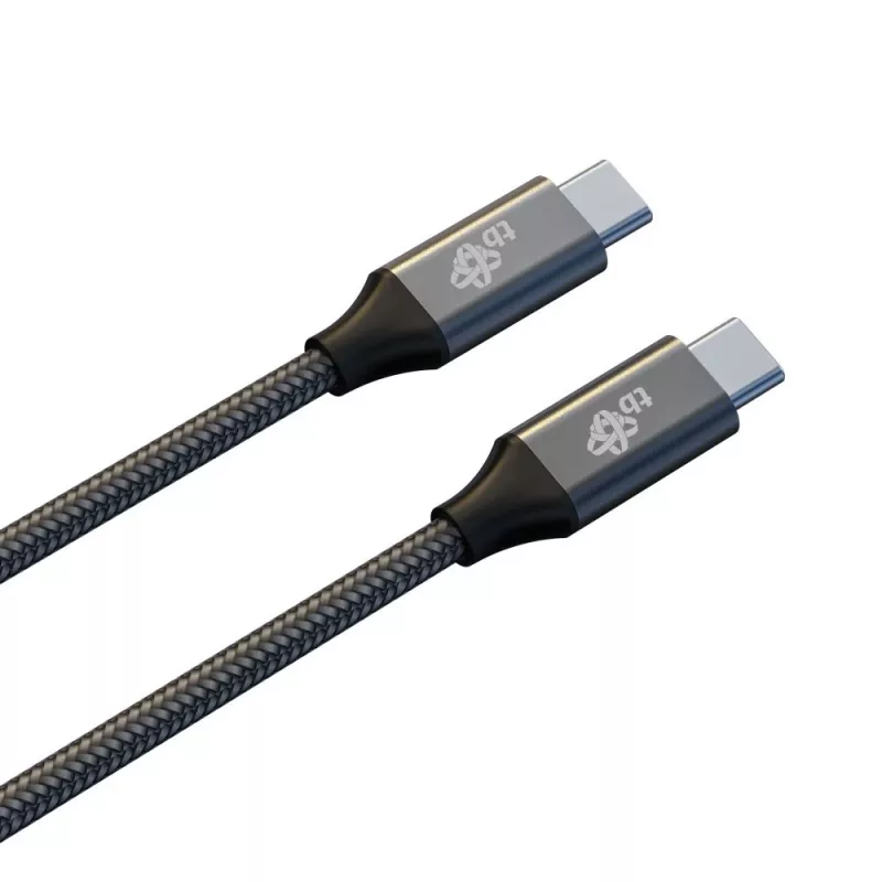 TB põimitud USB 3.2 Gen 2 kaabel USB-C - USB-C, 1 m, 100 W, must