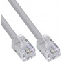 InLine® modulaarne ümarkaabel RJ12, isane/isane, 6-sooneline, 6P6C, 0,5 m